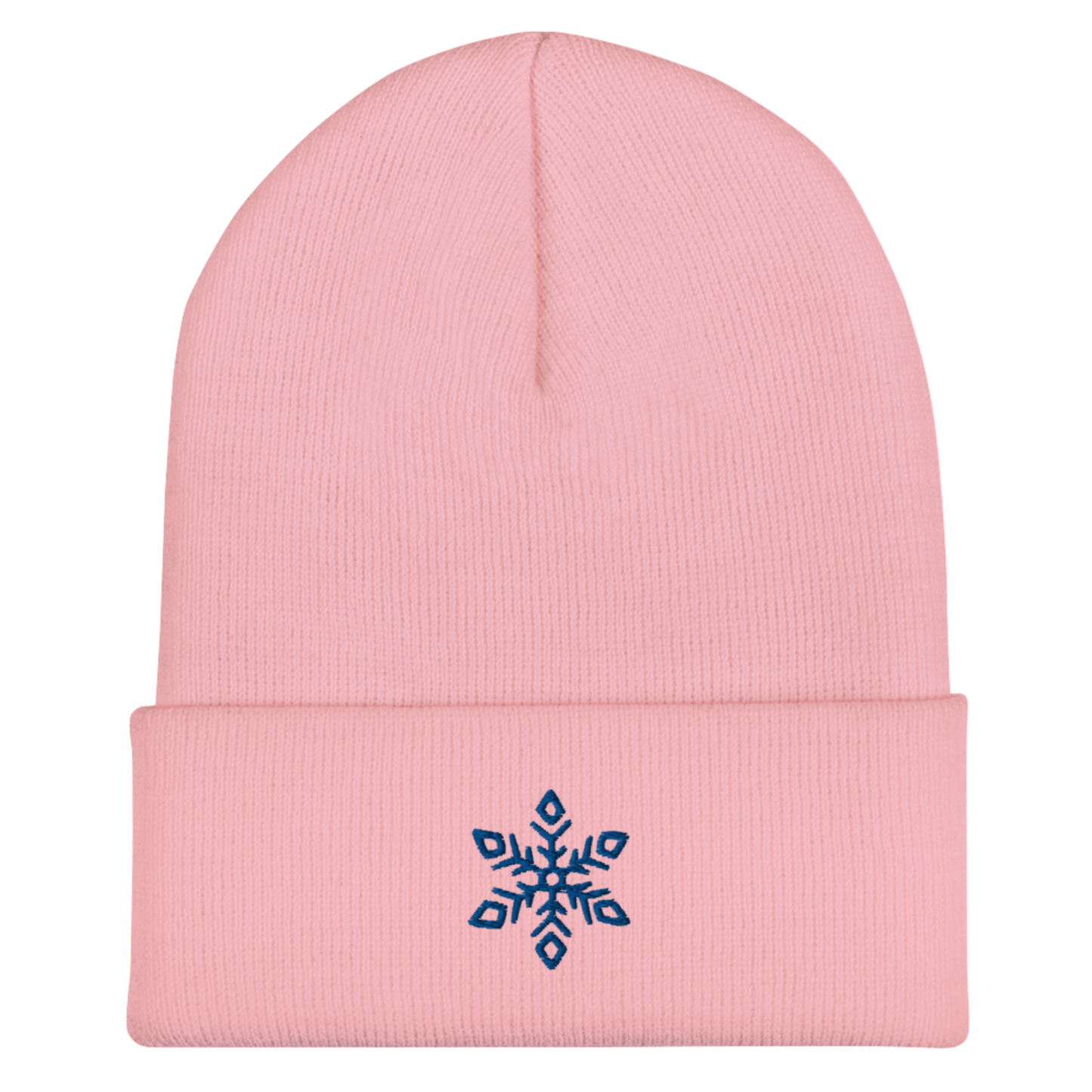 Snowflake Beanie - Baby Pink/Blue