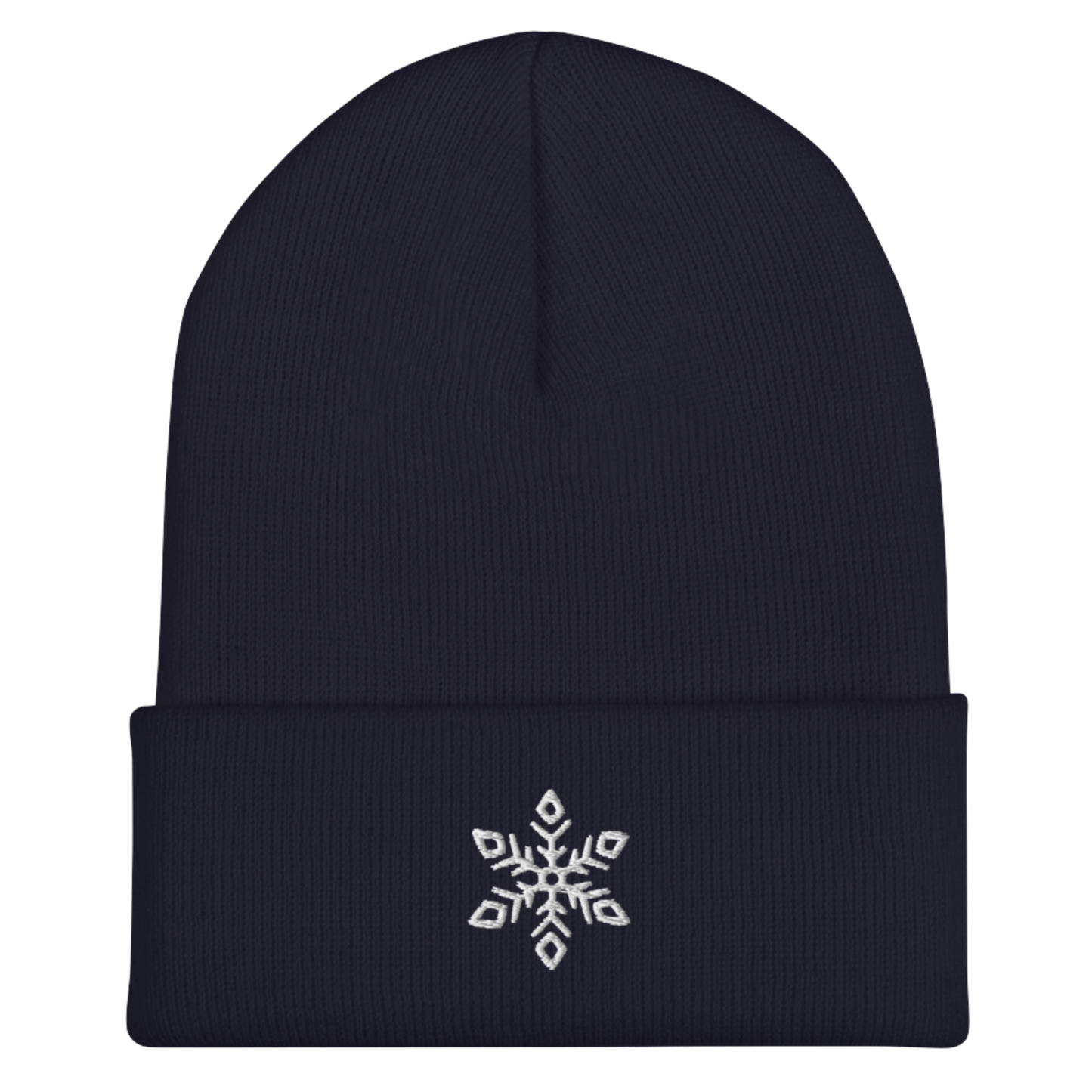 Snowflake Beanie - Navy/White