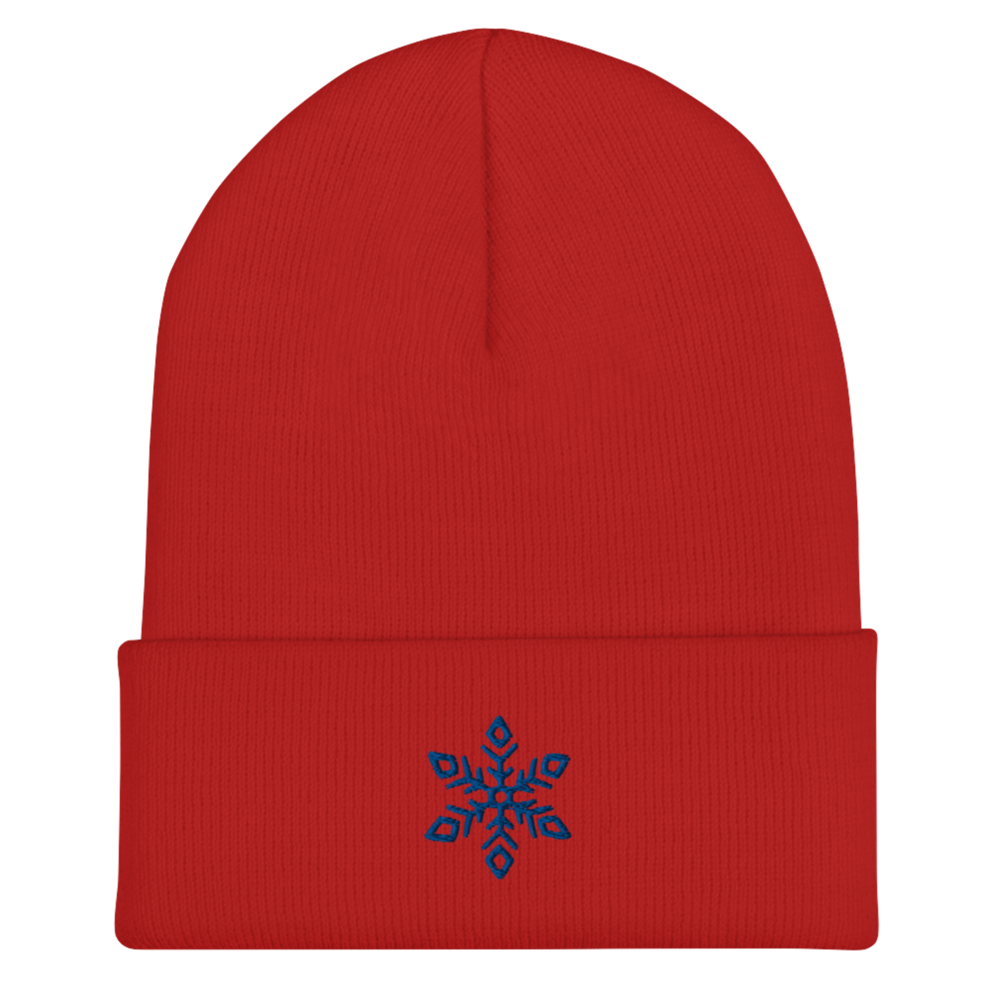 Snowflake Beanie - Red/Blue
