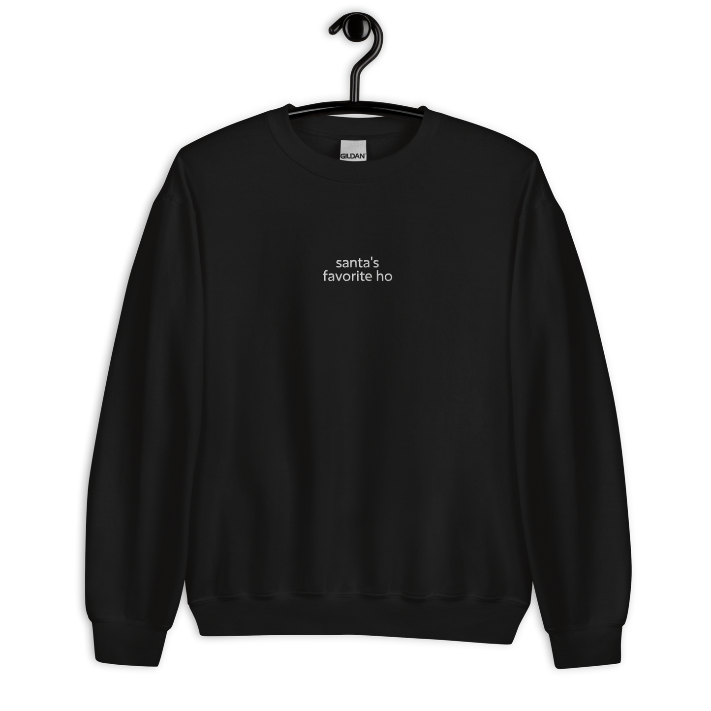 Santa's favorite ho - Black/White Sweater