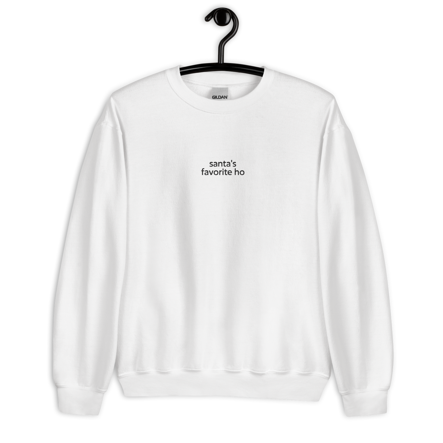 Santa's favorite ho - White/Black Sweater