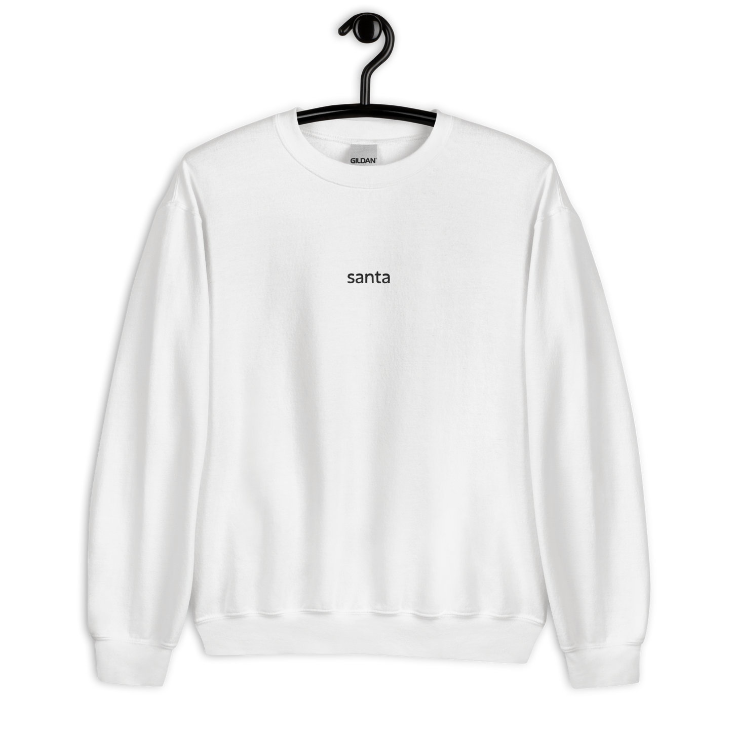 Santa - White/Black Sweater