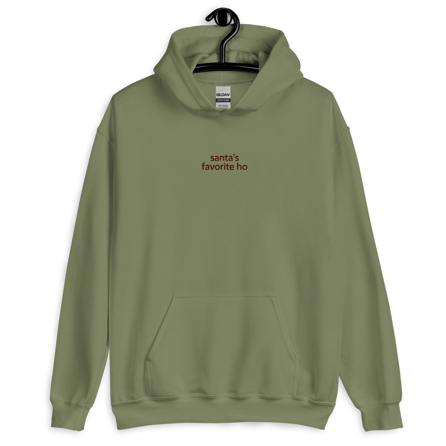 Santa's favorite ho - Military Green/Maroon