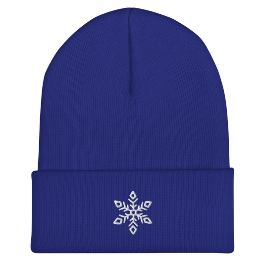 Snowflake Beanie - Royal/White