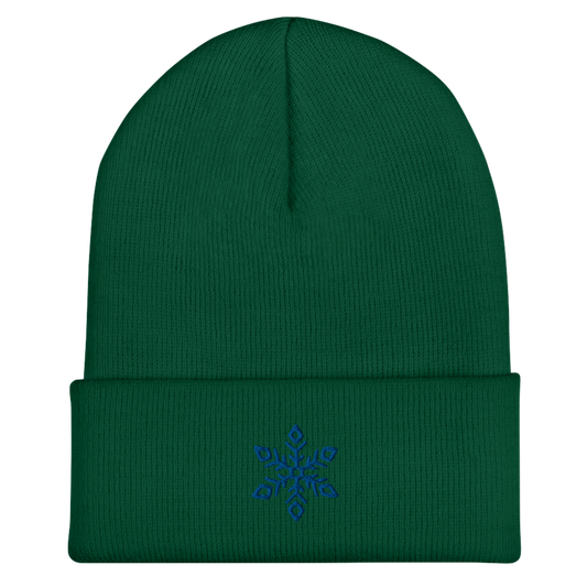 Snowflake Beanie - Spruce/Blue