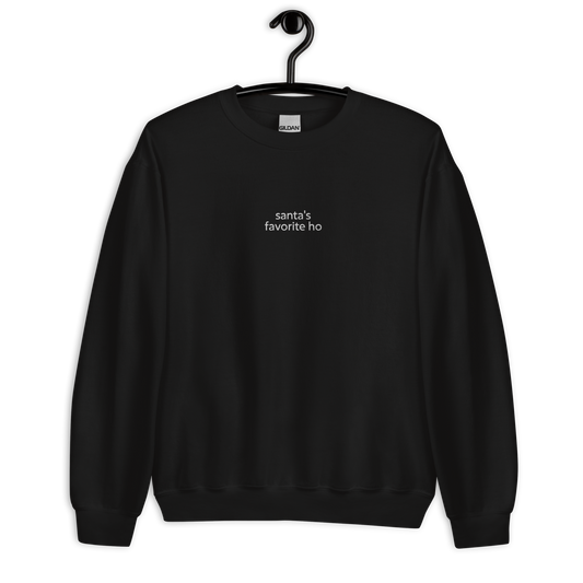 Santa's favorite ho - Black/White Sweater
