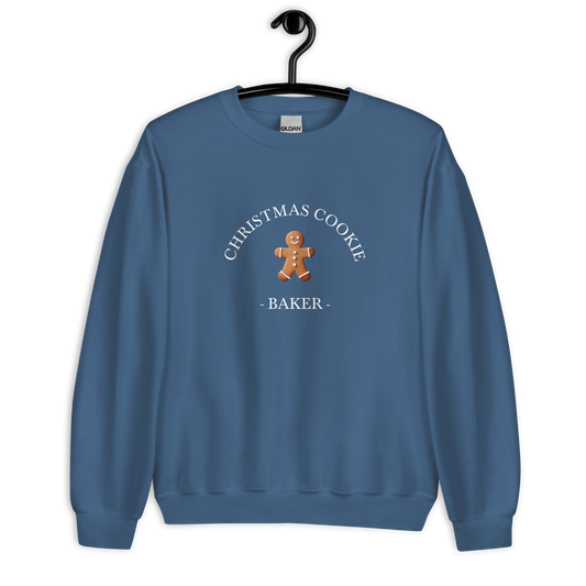 Cookie Baker - Indigo Blue/White Sweater