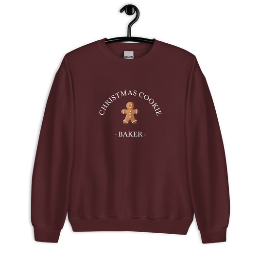 Cookie Baker - Maroon/White Sweater