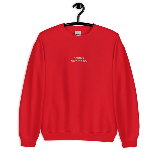 Santa's favorite ho - Red/White Sweater