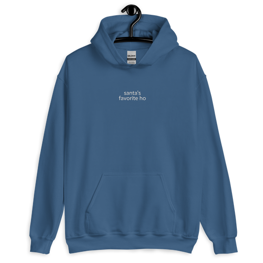Santa's favorite ho - Indigo Blue/White