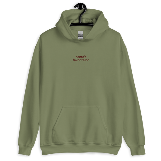 Santa's favorite ho - Military Green/Maroon